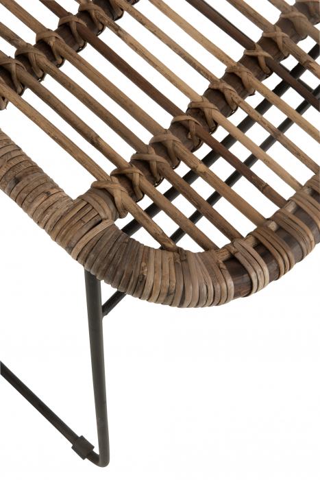 Scaun Billie, Ratan/Bambus, Natural, 60x63x85 cm [6]