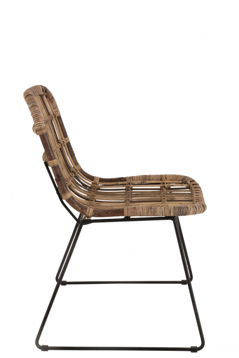 Scaun Billie, Ratan/Bambus, Natural, 60x63x85 cm [3]