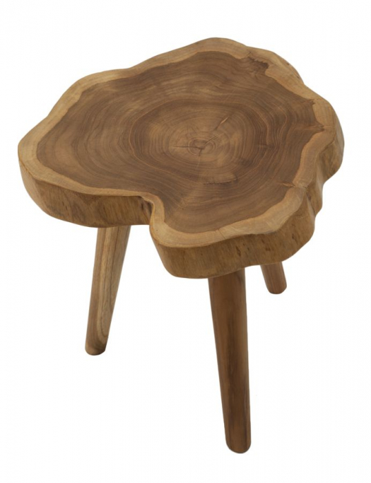 Scaun, BINGTANG din teak reciclat ø 38x45 cm (piesa unica) [3]