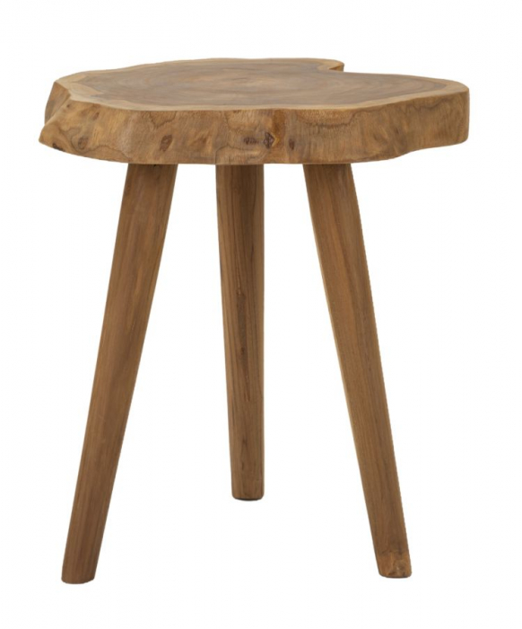 Scaun, BINGTANG din teak reciclat ø 38x45 cm (piesa unica) [1]
