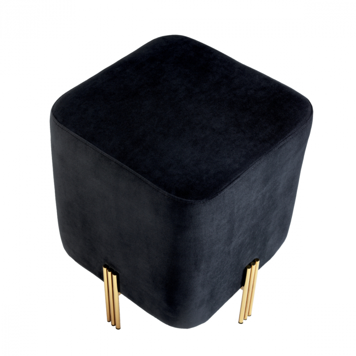 Scaun Burnett roche catifea neagra [3]
