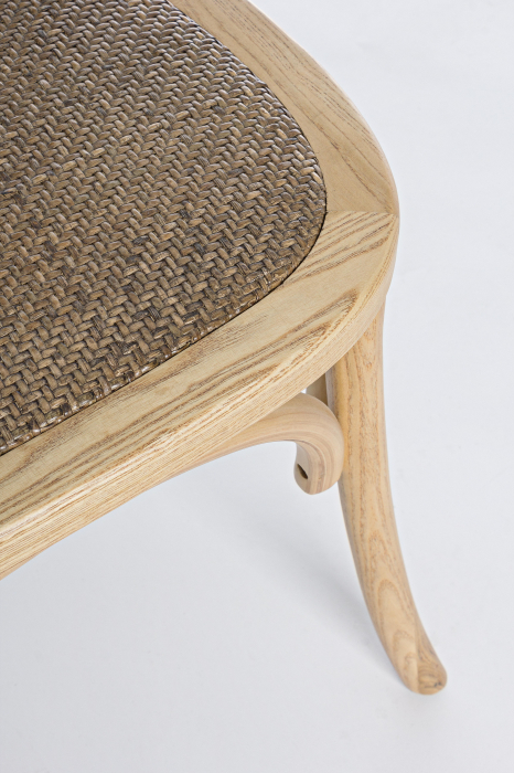 Scaun Carrel, Lemn/Ratan, Maro, 45x53x89 cm [6]