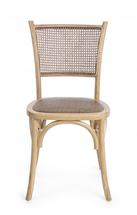 Scaun Carrel, Lemn/Ratan, Maro, 45x53x89 cm [2]