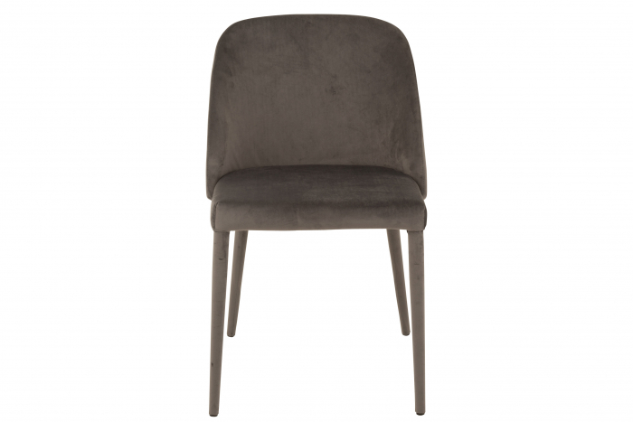 Scaun Charlotte, Metal/Textil, Gri, 60x50x80 cm [2]