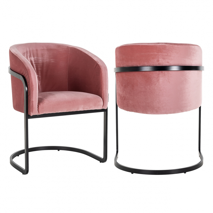 Chair Chiara blush velvet (Genova 706 Blush)