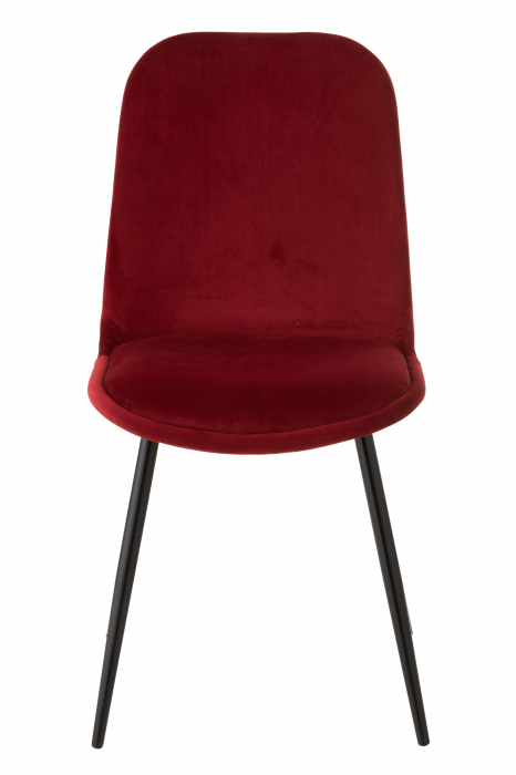 Scaun Claire, Textile, Rosu, 45.5x53.5x87 cm [3]