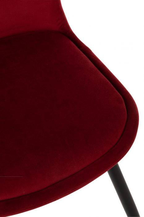 Scaun Claire, Textile, Rosu, 45.5x53.5x87 cm [7]