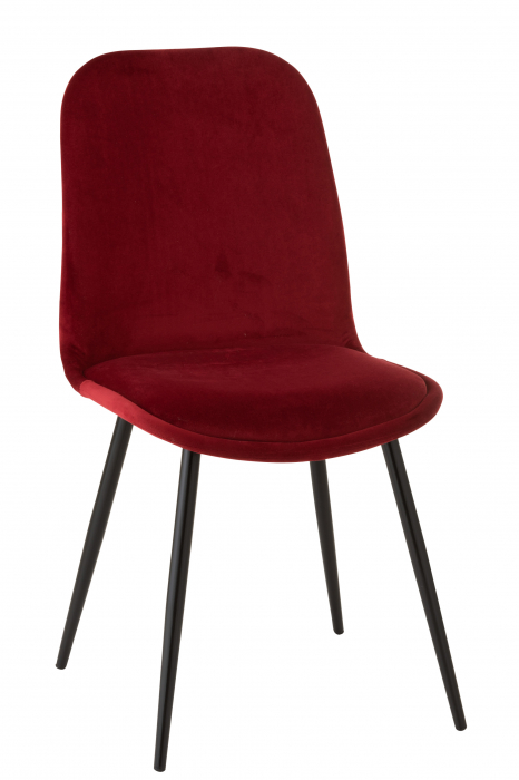 Scaun Claire, Textile, Rosu, 45.5x53.5x87 cm [2]