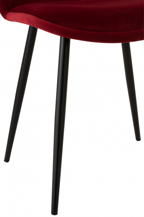 Scaun Claire, Textile, Rosu, 45.5x53.5x87 cm [6]