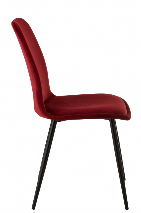Scaun Claire, Textile, Rosu, 45.5x53.5x87 cm [4]