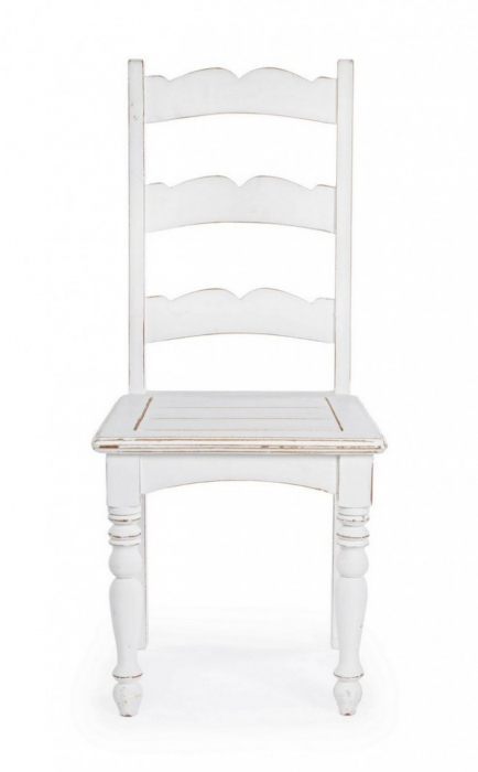 Scaun Colette, Lemn, Alb, 45x45x102 [3]