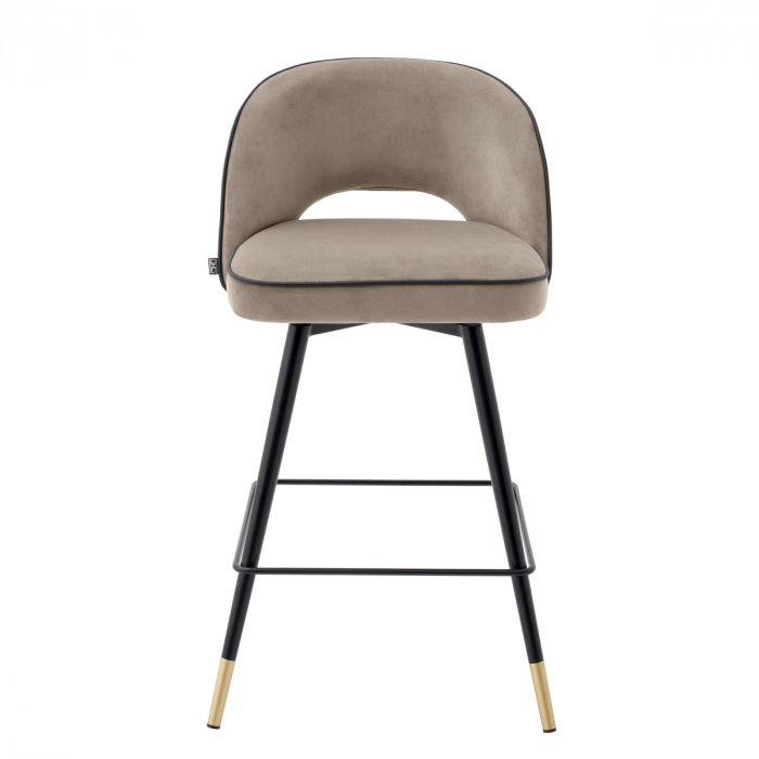 Scaun counter, Cliff savona greige set de 2, Dims: W. 51 | D. 52 | H. 92.5 | SD. 45.5 | SH. 69  (CM) [3]