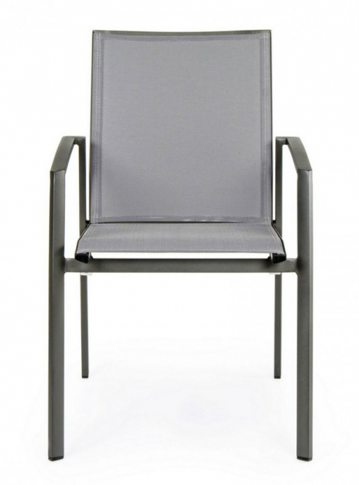 Scaun Cruise, Aluminiu, Negru, 57x57x87.5 cm  [3]