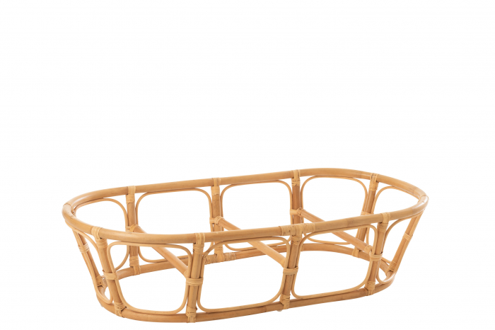 Fotoliu cu perna Roni, Ratan/Bambus, Alb/Natural, 179x155x36 cm [8]
