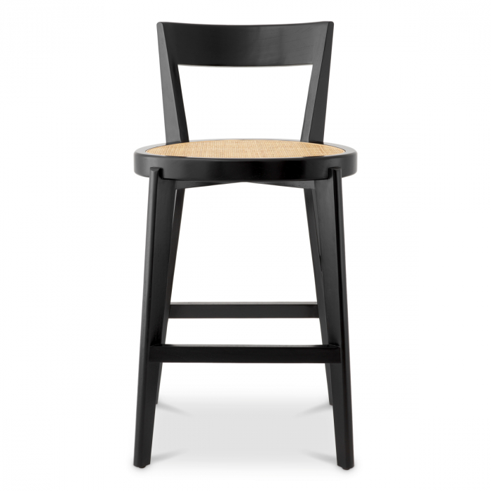 Scaun de bar, Alvear finisaj clasic negru, Dims: W. 53.5 | D. 50 | H. 106 | SD. 40 | SH. 75.5  (CM) [2]