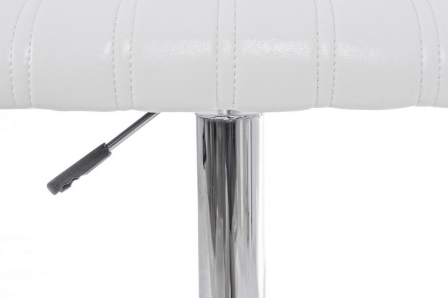 Scaun de bar Barclay, Otel/Fibre sintetice, Alb/Argintiu, 46x51.5x88.5/109.5 cm [5]