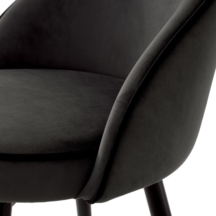 Scaun de bar, Cooper roche set de 2 catifea gri inchis [6]