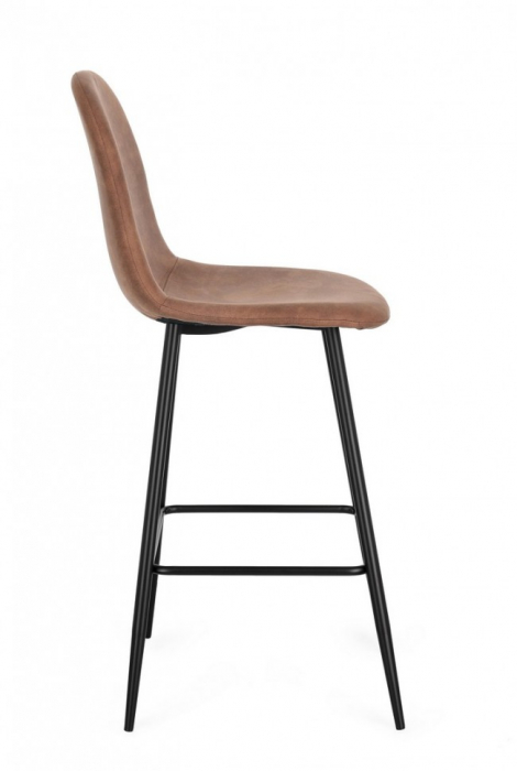 Scaun de Bar Irelia Negru/Cognac  [5]