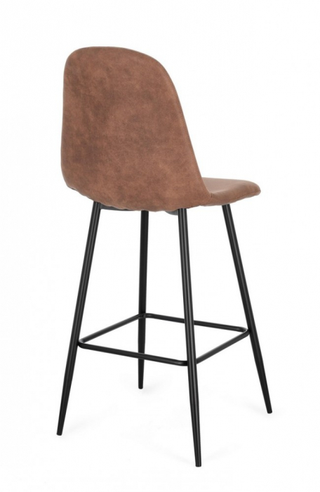Scaun de Bar Irelia Negru/Cognac  [2]