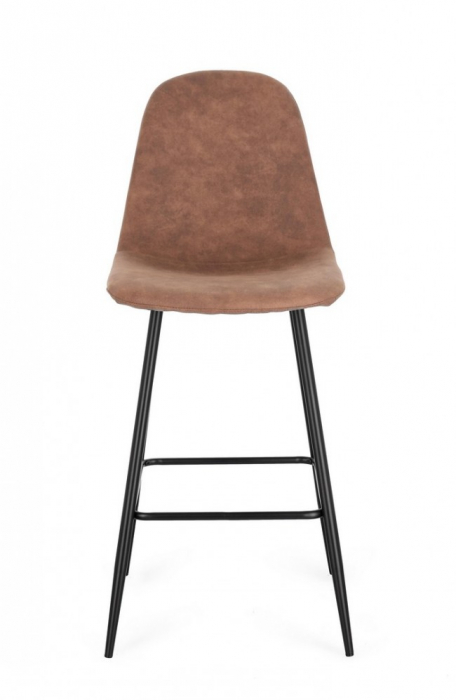 Scaun de Bar Irelia Negru/Cognac  [3]