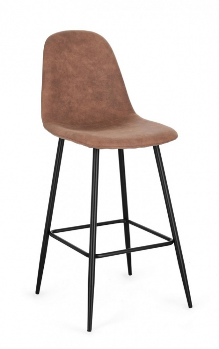 Scaun de Bar Irelia Negru/Cognac  [1]