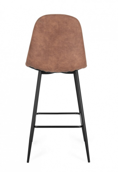 Scaun de Bar Irelia Negru/Cognac  [4]