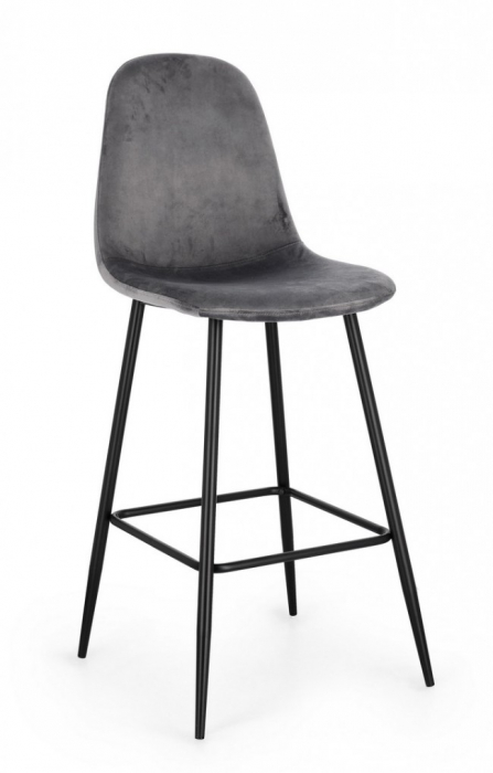 Scaun de Bar Irelia Negru/Gri  [1]