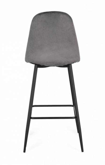Scaun de Bar Irelia Negru/Gri  [4]
