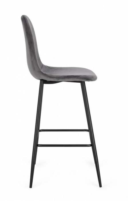 Scaun de Bar Irelia Negru/Gri  [5]