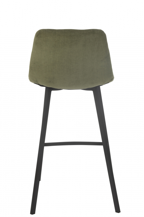 Scaun de bar, Kent metal/poliester, verde [4]