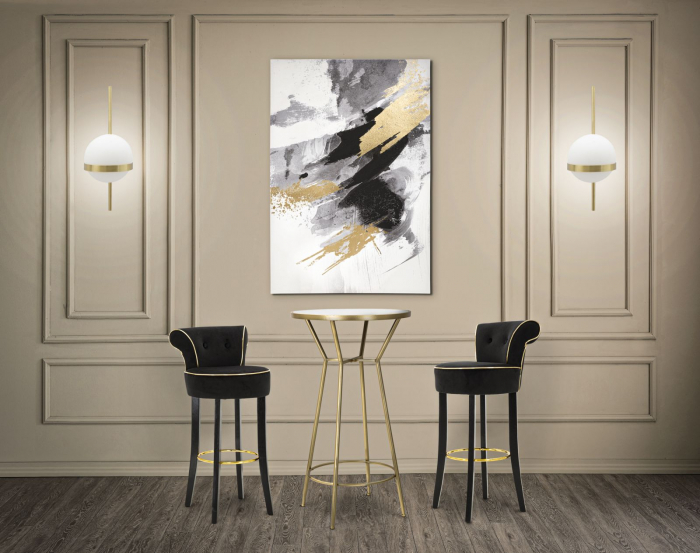 Scaun de bar LUXY black cm 46x48x96 (inaltimea sezutului 75cm) [8]
