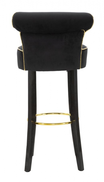 Scaun de bar LUXY black cm 46x48x96 (inaltimea sezutului 75cm) [4]