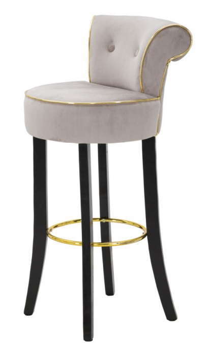Scaun de bar LUXY gri cm 46x48x96 (inaltimea sezutului 75cm) [3]