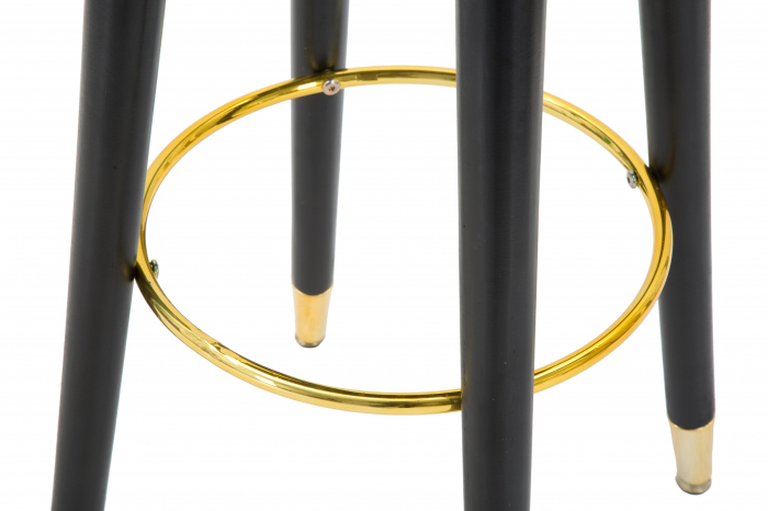 Scaun de bar Paris, Lemn/Metal/Poliester, Multicolor, 74x35x35 cm [3]