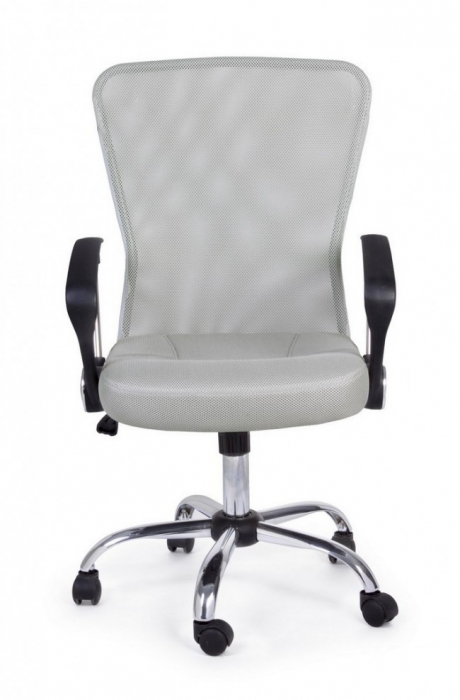 Scaun de birou Brisbane, Poliester, Gri, 57.5x57.5x96/106 cm [3]