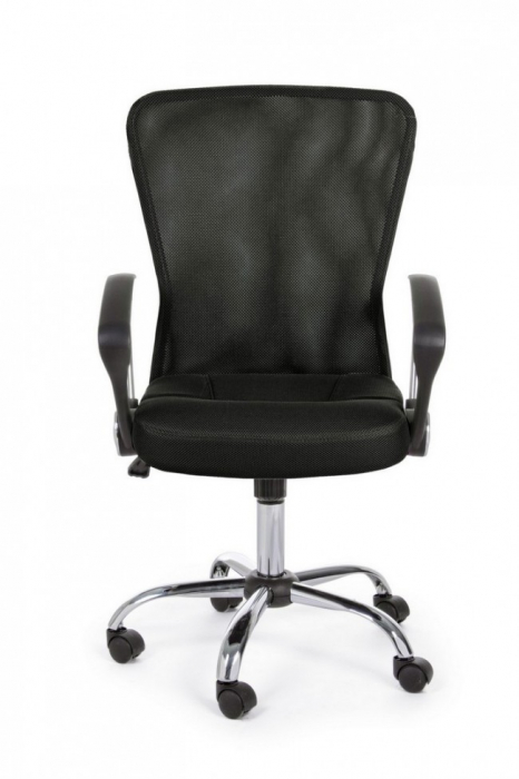 Scaun de birou Brisbane, Poliester, Negru, 57.5x57.5x96/106 cm [3]