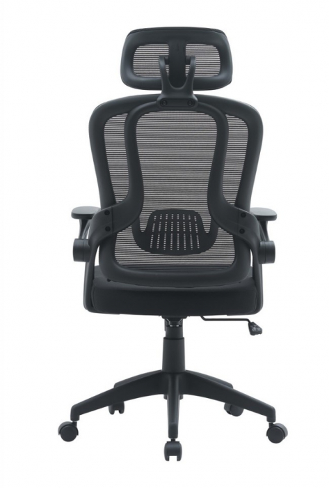 Scaun de Birou Riverside Negru cu Cotiere [3]