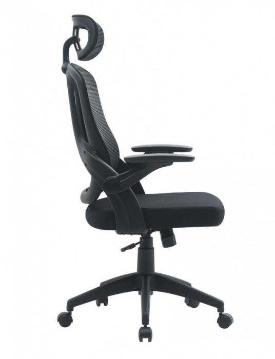 Scaun de Birou Riverside Negru cu Cotiere [4]