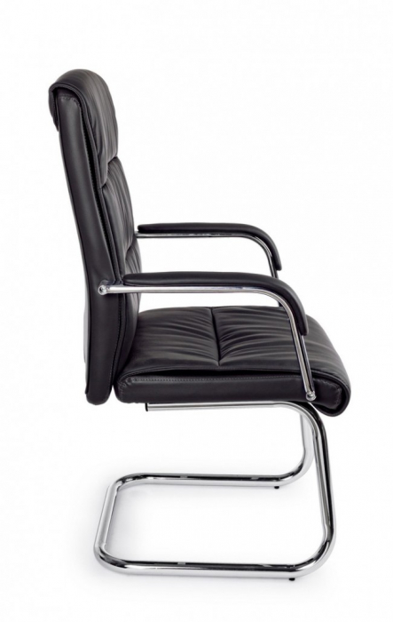 Scaun de birou SYDNEY,  imitatie de piele,  negru, 58x60.5x101.5cm [5]