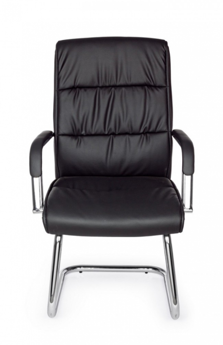 Scaun de birou SYDNEY,  imitatie de piele,  negru, 58x60.5x101.5cm [3]