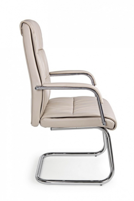 Scaun de birou Sydney, Imitatie din piele, Bej, 58x60.5x101.5 cm [5]