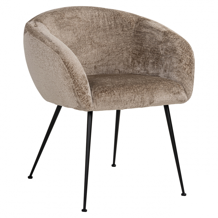 Scaun de dining, Ruby, Taupe chenille [7]