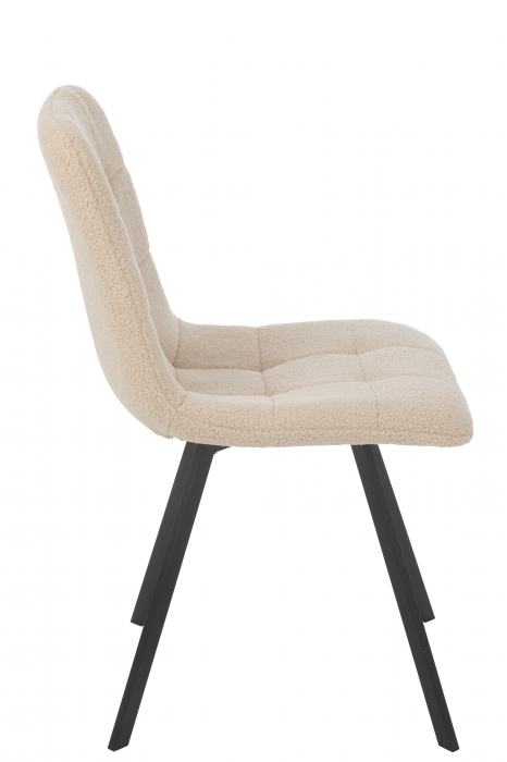 Scaun Clark metal/poliester, alb [6]