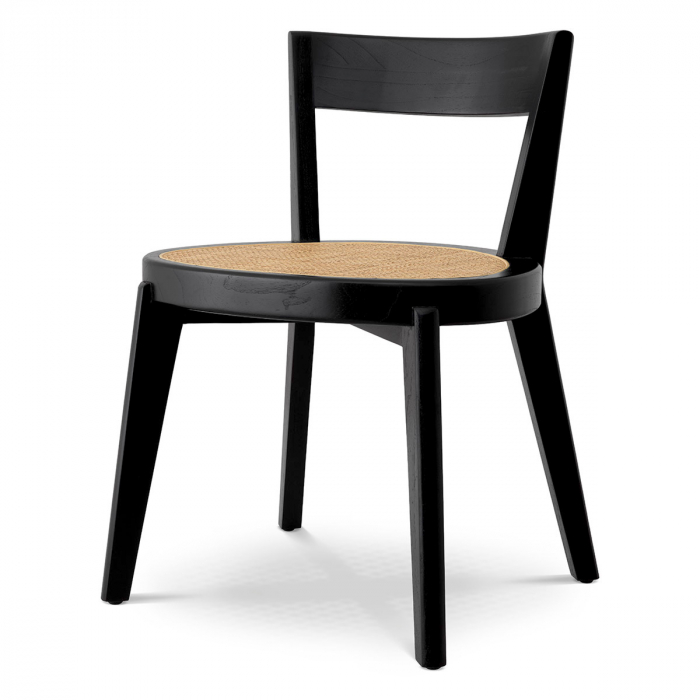 Scaun dining, Alvear finisaj negru clasic, Dims: W. 54 | D. 47 | H. 76 | SD. 42 | SH. 46  (CM) [1]