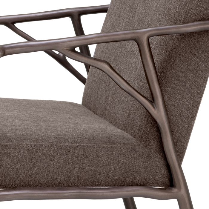 Scaun dining, Antico mediu bronz, finisaj abrasia [5]