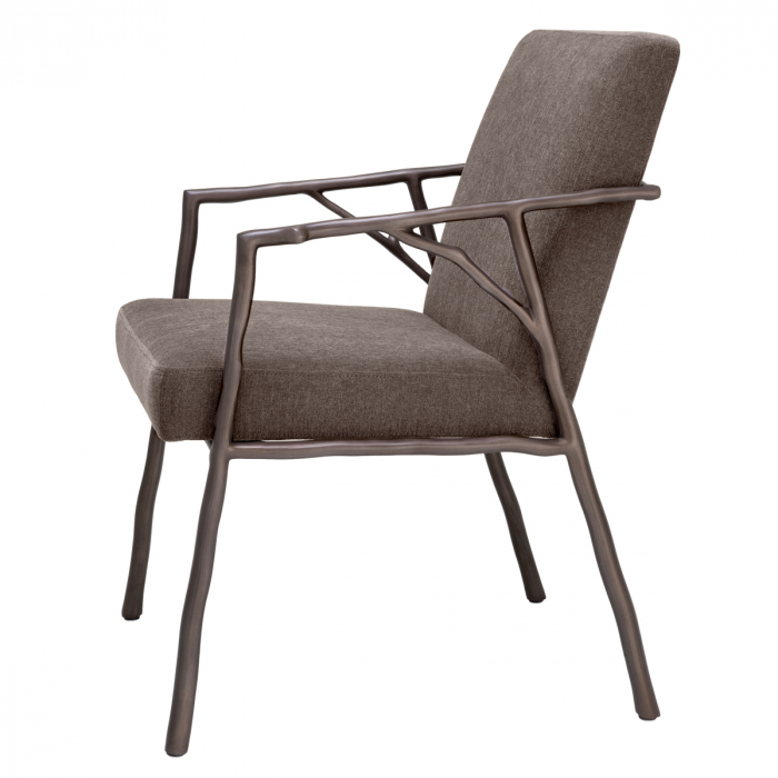 Scaun dining, Antico mediu bronz, finisaj abrasia [4]