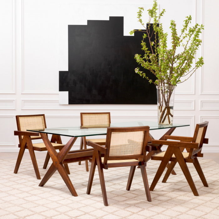 Scaun dining, Aristide clasic maro, Dims: W. 57 | D. 65.5 | H. 90 | SD. 47 | SH. 45.5 | AH. 67  (CM) [2]