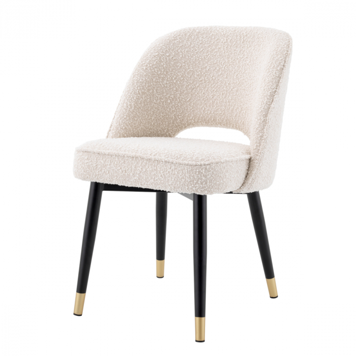 Scaun dining, Cliff bouclé crem set de 2 [2]