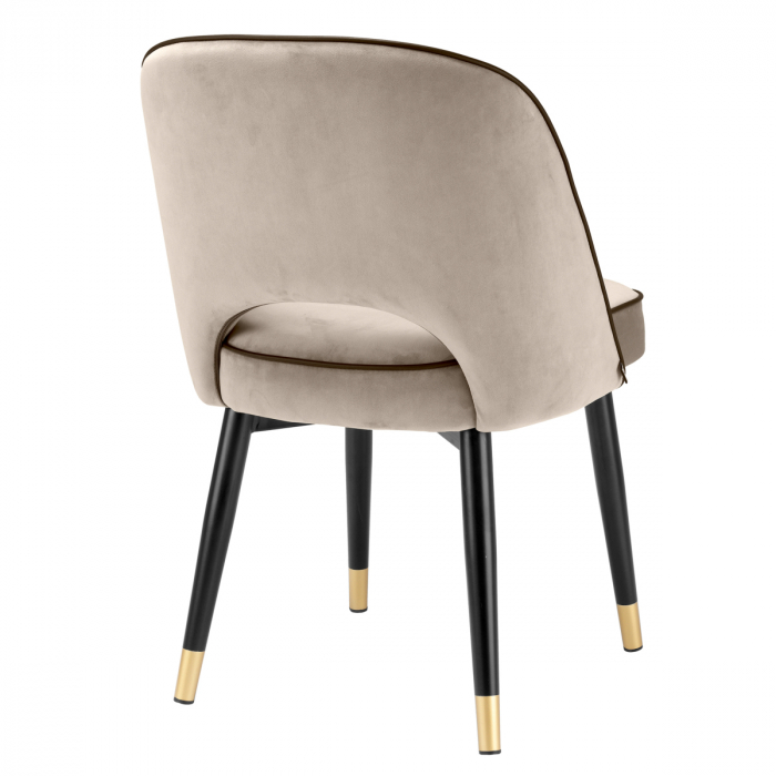 Scaun dining, Cliff Savona catifea greige, set de 2, Dims: W. 53 | D. 56 | H. 84 | SD. 42 | SH. 51.5  (CM) [4]