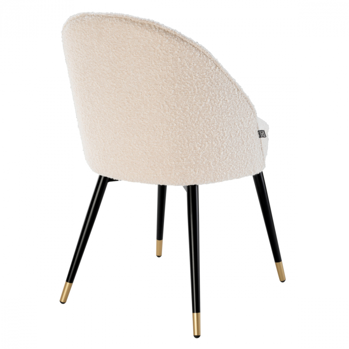 Scaun dining, Cooper bouclé crem set de 2 [4]